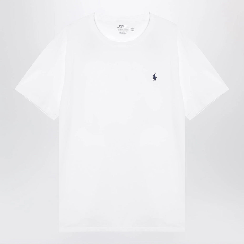 Polo Ralph Lauren T-shirt white in cotton Custom Slim-Fit