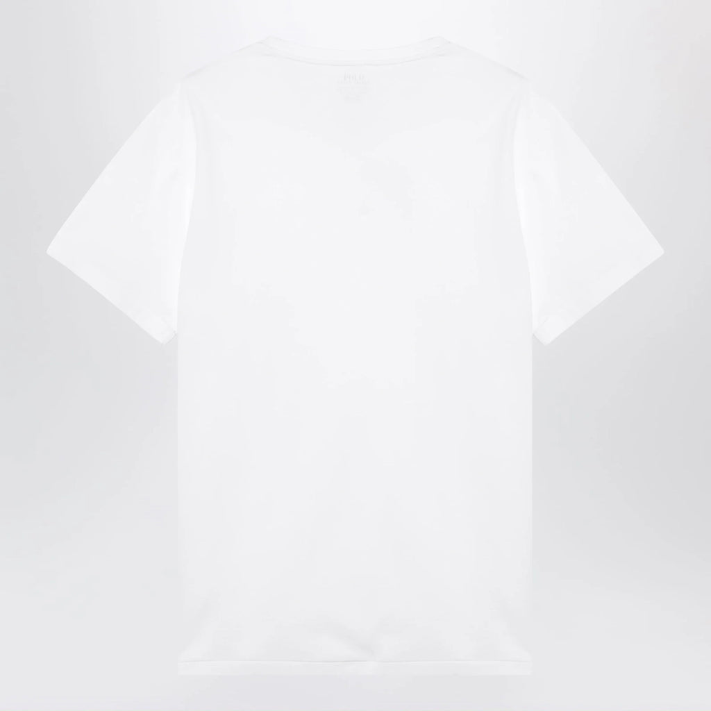 Polo Ralph Lauren T-shirt white in cotton Custom Slim-Fit