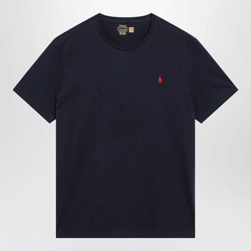 Polo Ralph Lauren T-shirt blue in cotton Custom Slim-Fit