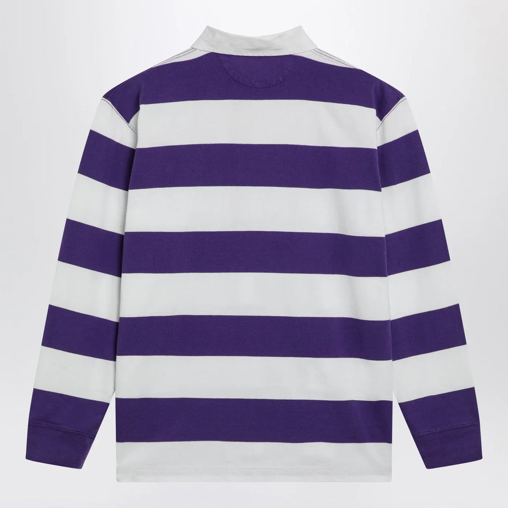 Polo Ralph Lauren White/purple striped Classic Fit polo shirt