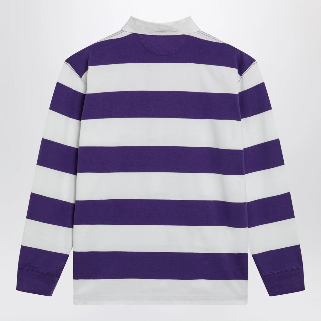 Polo Ralph Lauren White/purple striped Classic Fit polo shirt