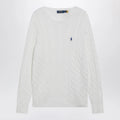 Polo Ralph Lauren White cable-knit cotton sweater