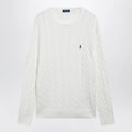 Polo Ralph Lauren White cable-knit cotton sweater
