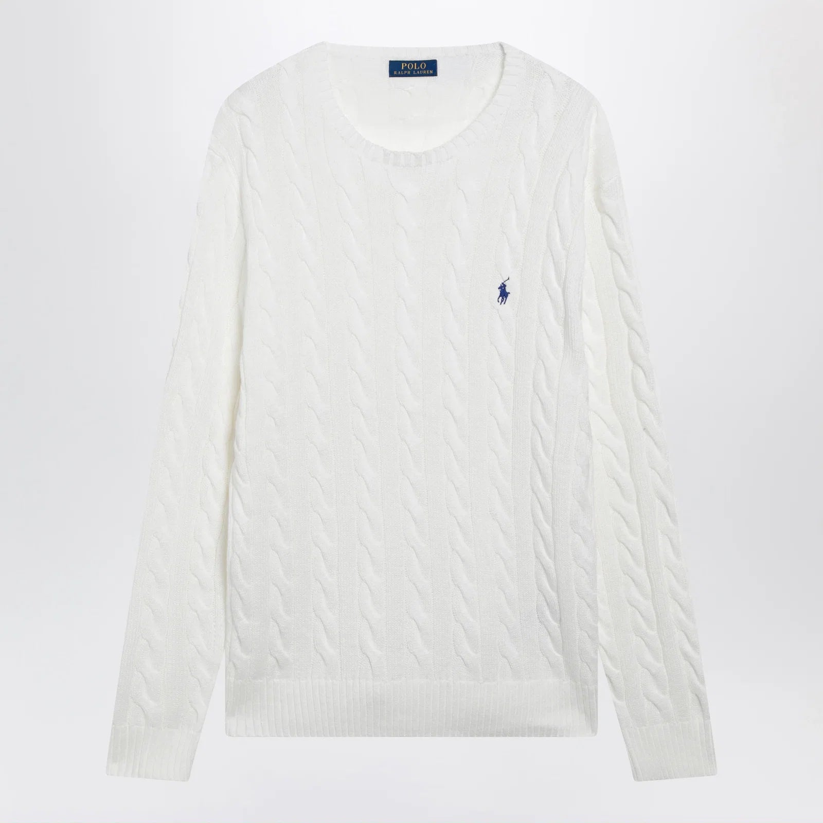 Polo Ralph Lauren White cable-knit cotton sweater