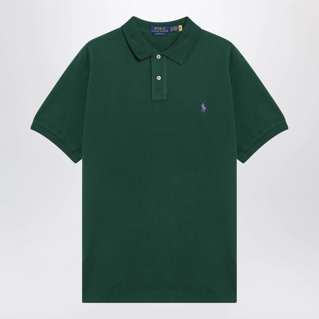 Polo Ralph Lauren Forest green cotton Custom Slim-Fit polo shirt