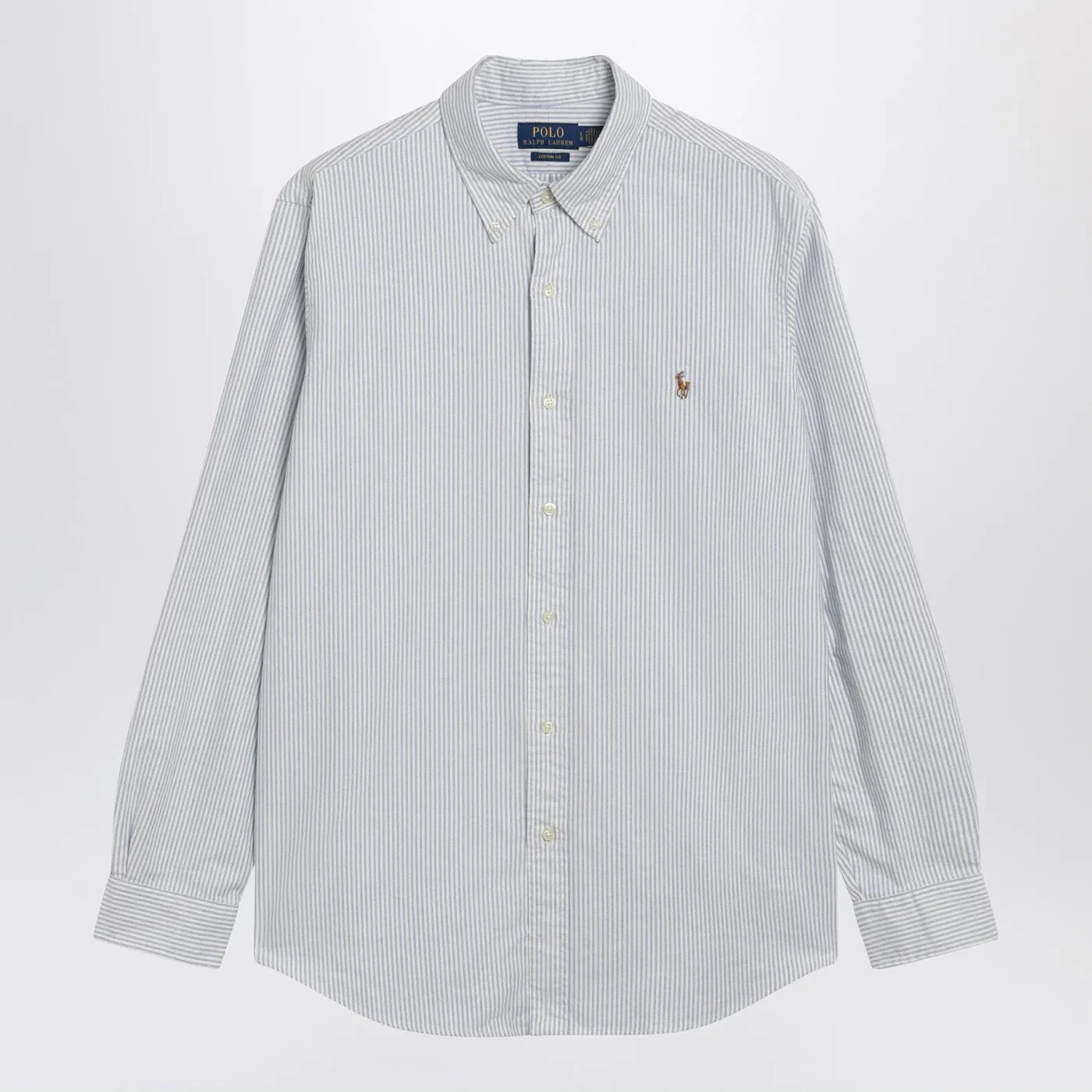 Polo Ralph Lauren Light blue/white striped Oxford shirt Custom-fit