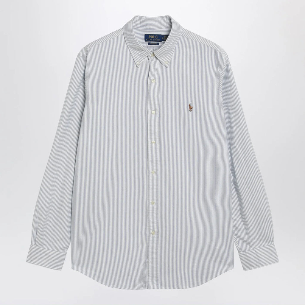 Polo Ralph Lauren Light blue/white striped Oxford shirt Custom-fit