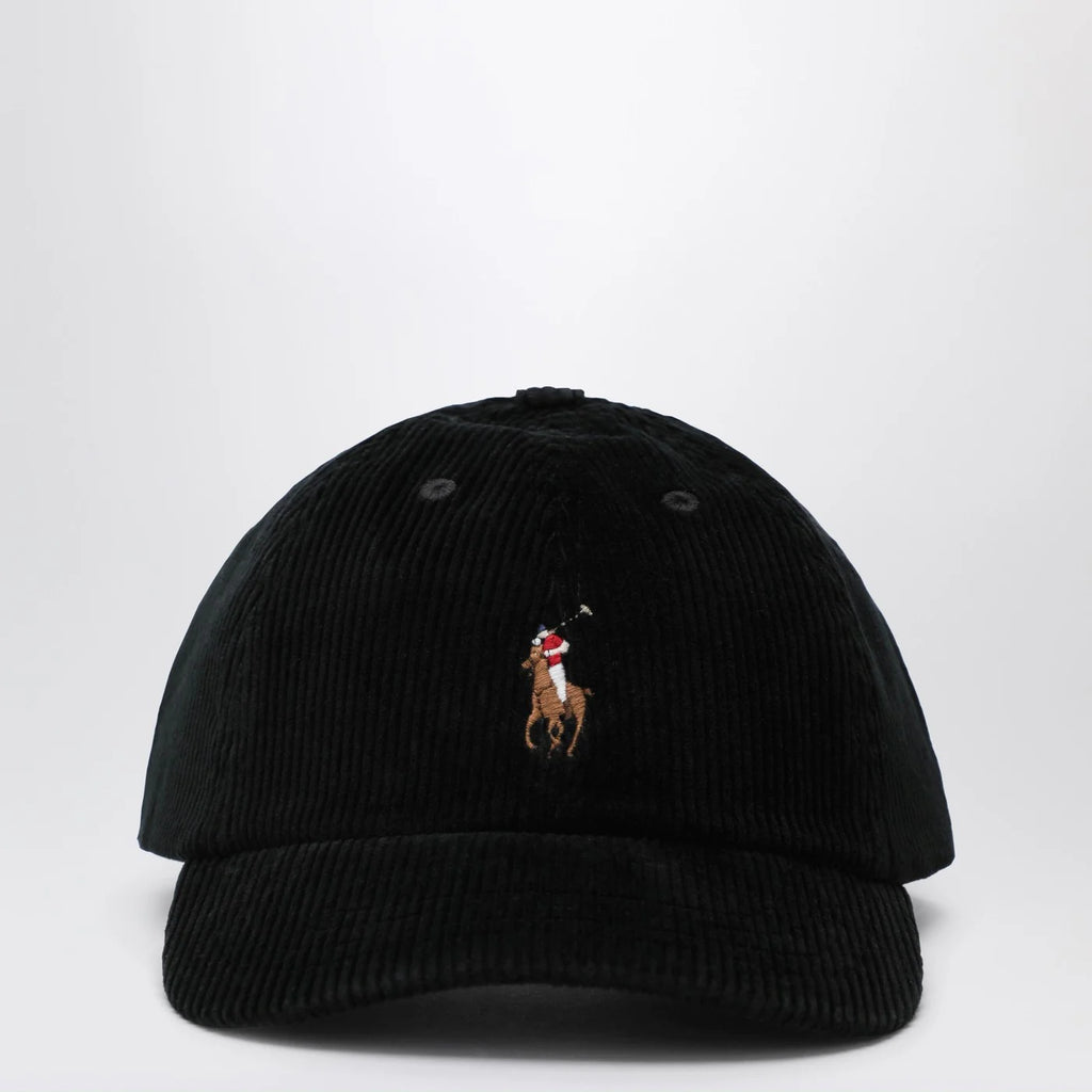 Polo Ralph Lauren Black corduroy baseball cap