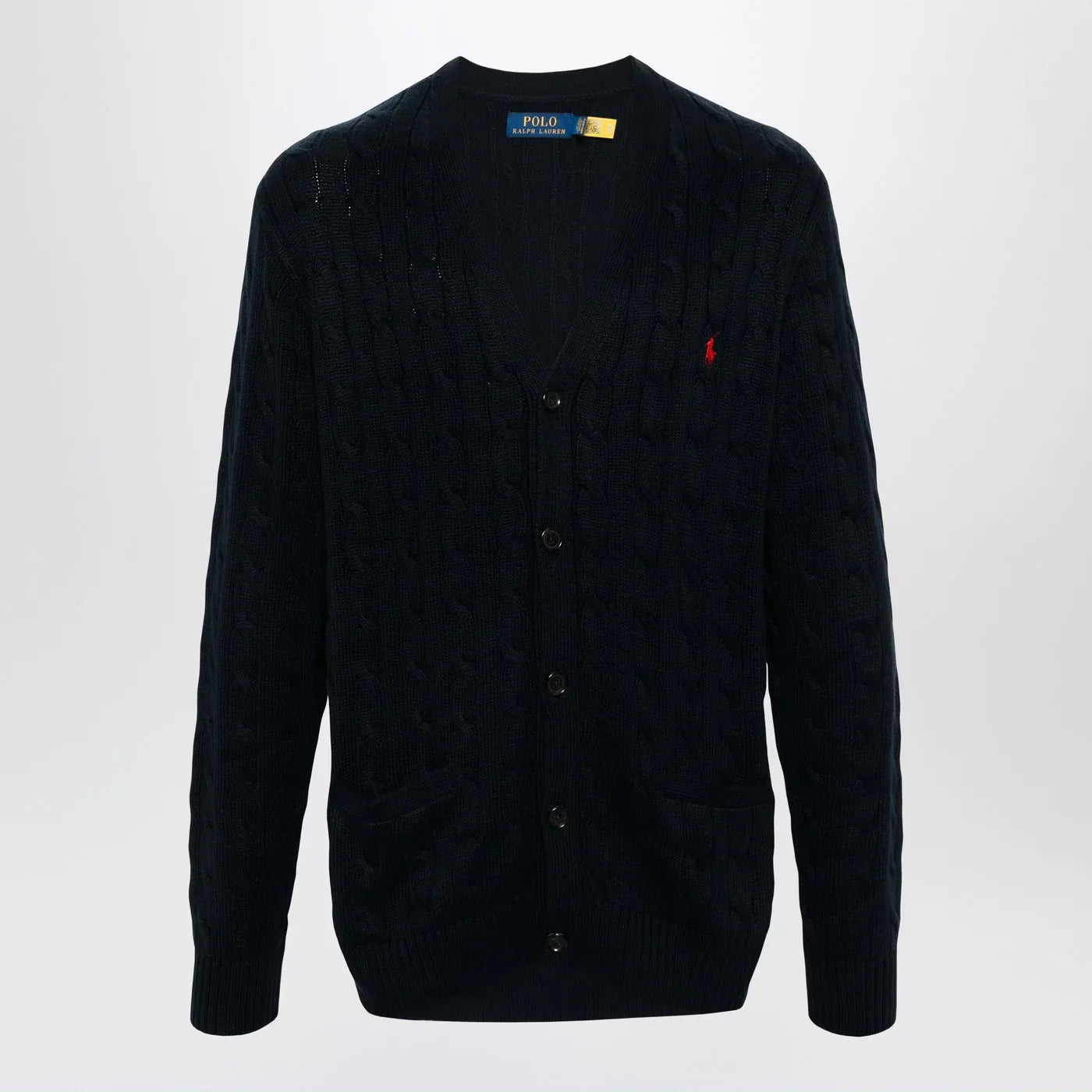 Polo Ralph Lauren Navy blue cable-knit cotton cardigan