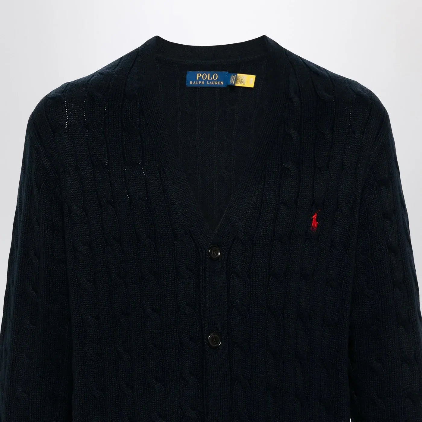 Polo Ralph Lauren Navy blue cable-knit cotton cardigan