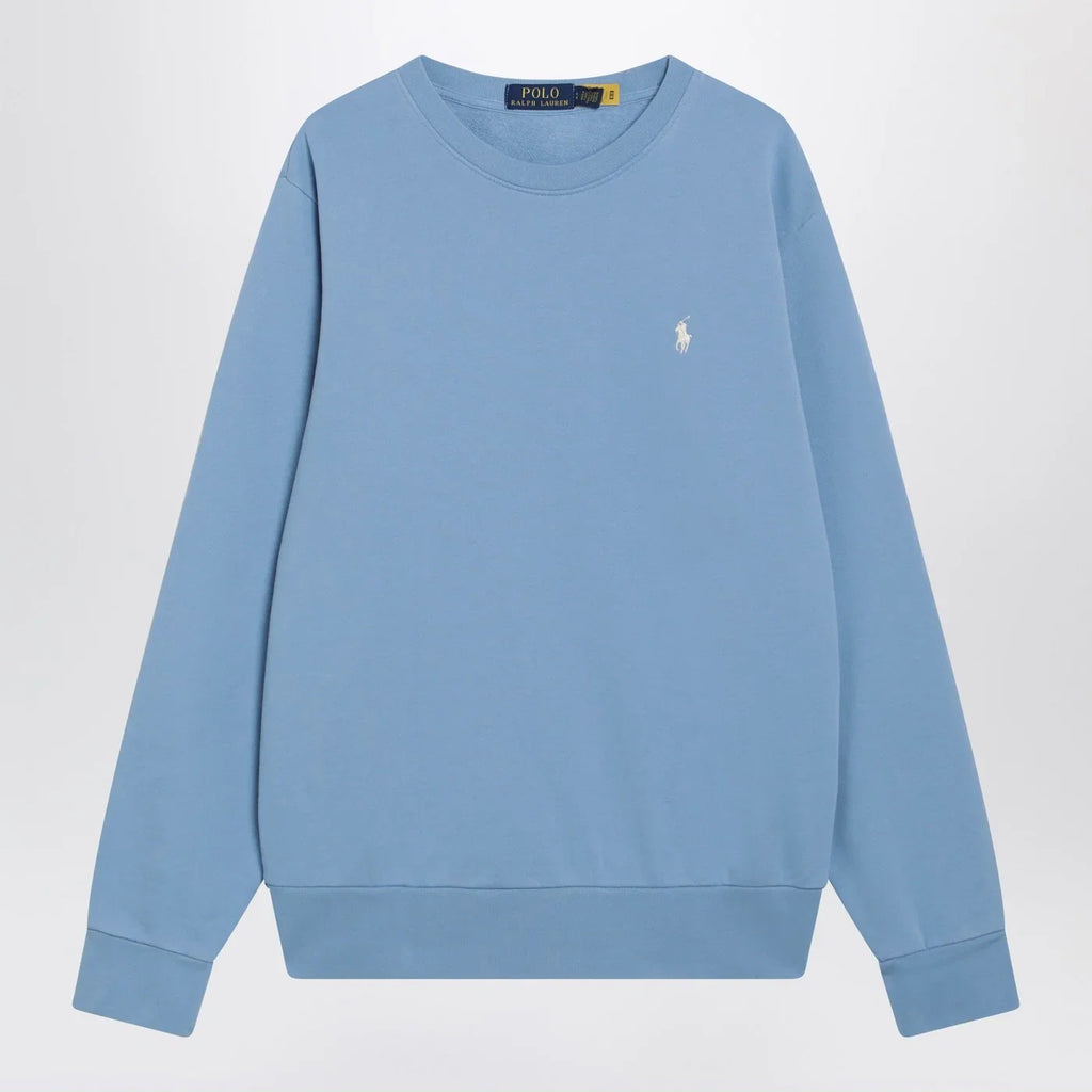 Polo Ralph Lauren Light blue cotton crew-neck sweatshirt