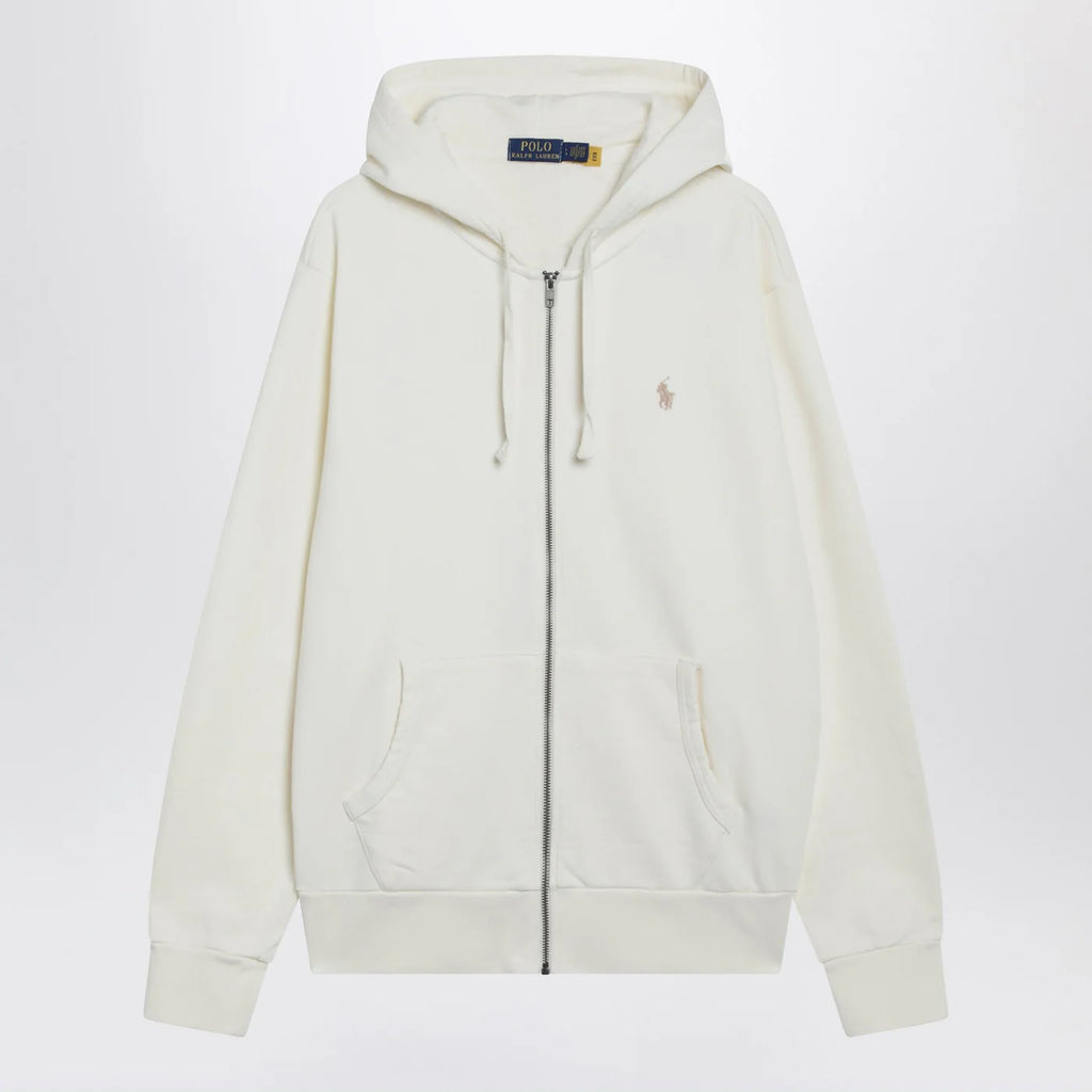 Polo Ralph Lauren Ivory cotton zip-up sweatshirt