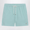 Polo Ralph Lauren Traveler striped white/green seersucker swim shorts