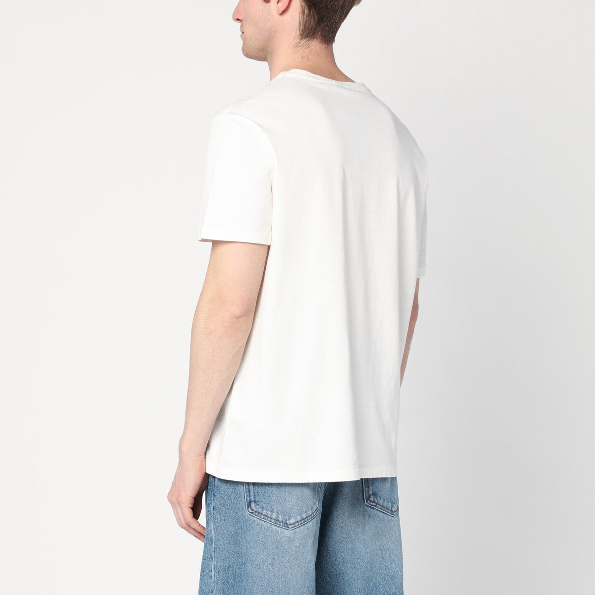 Polo Ralph Lauren White cotton and linen T-shirt