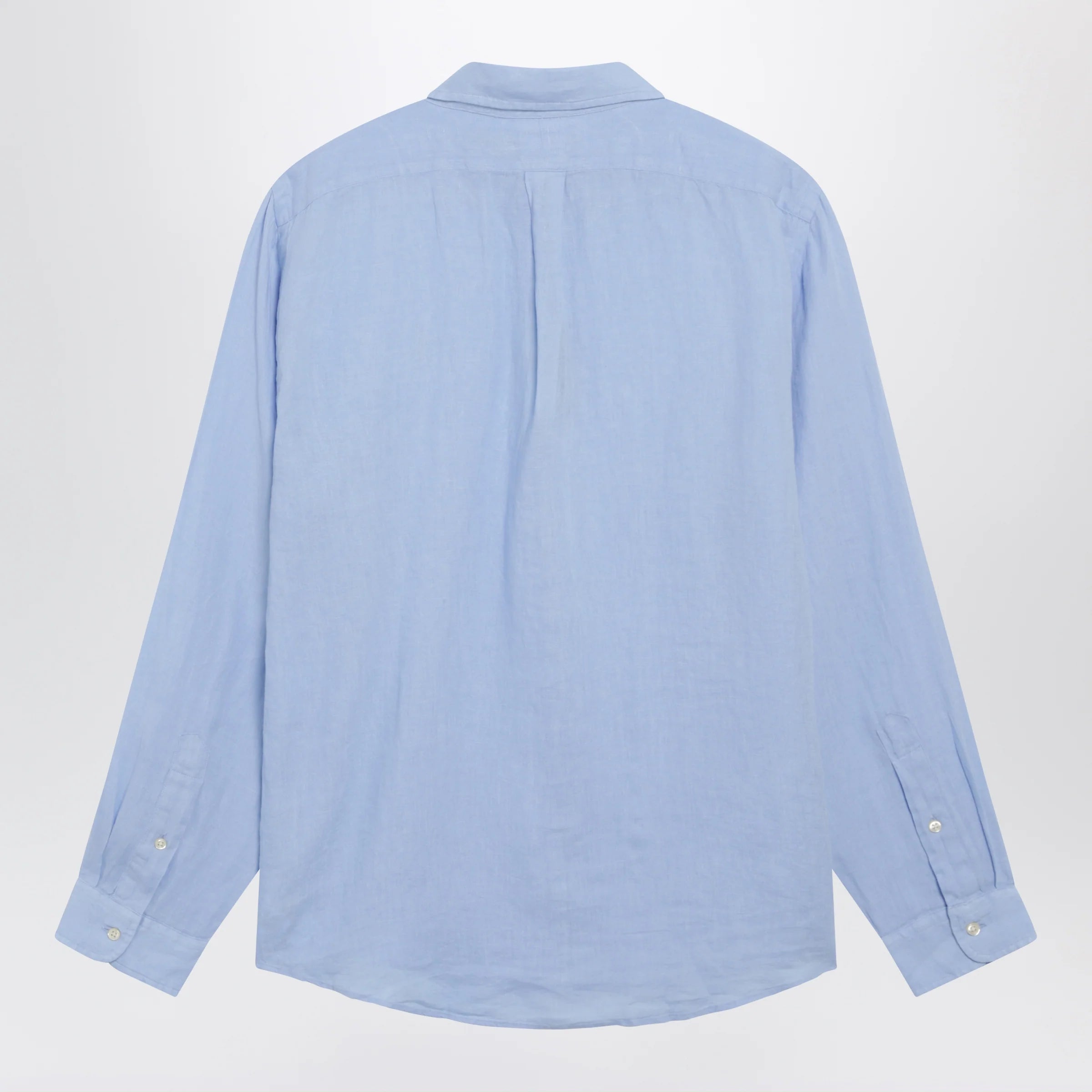 Polo Ralph Lauren Light Blue Linen Button-Down Shirt