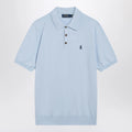 Polo Ralph Lauren Light blue cotton knit polo shirt