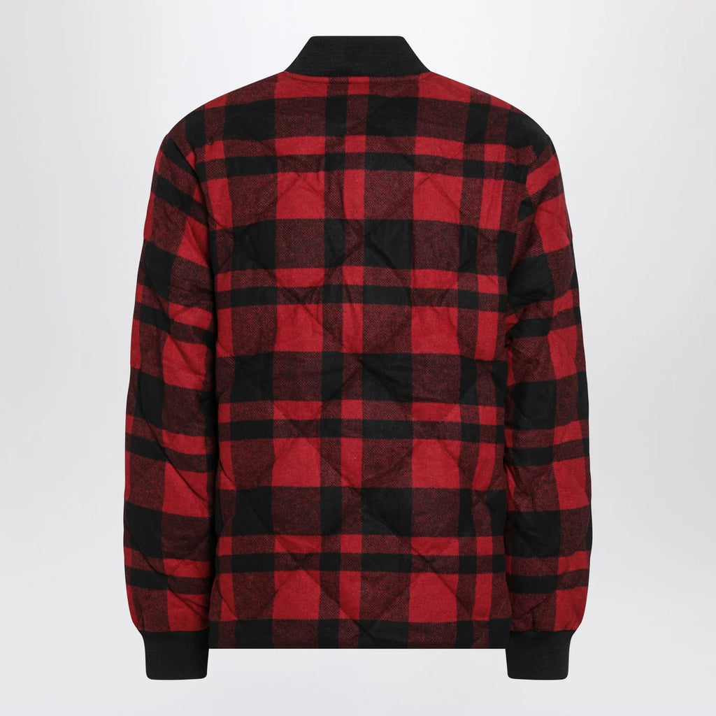 Polo Ralph Lauren Red and black quilted check bomber