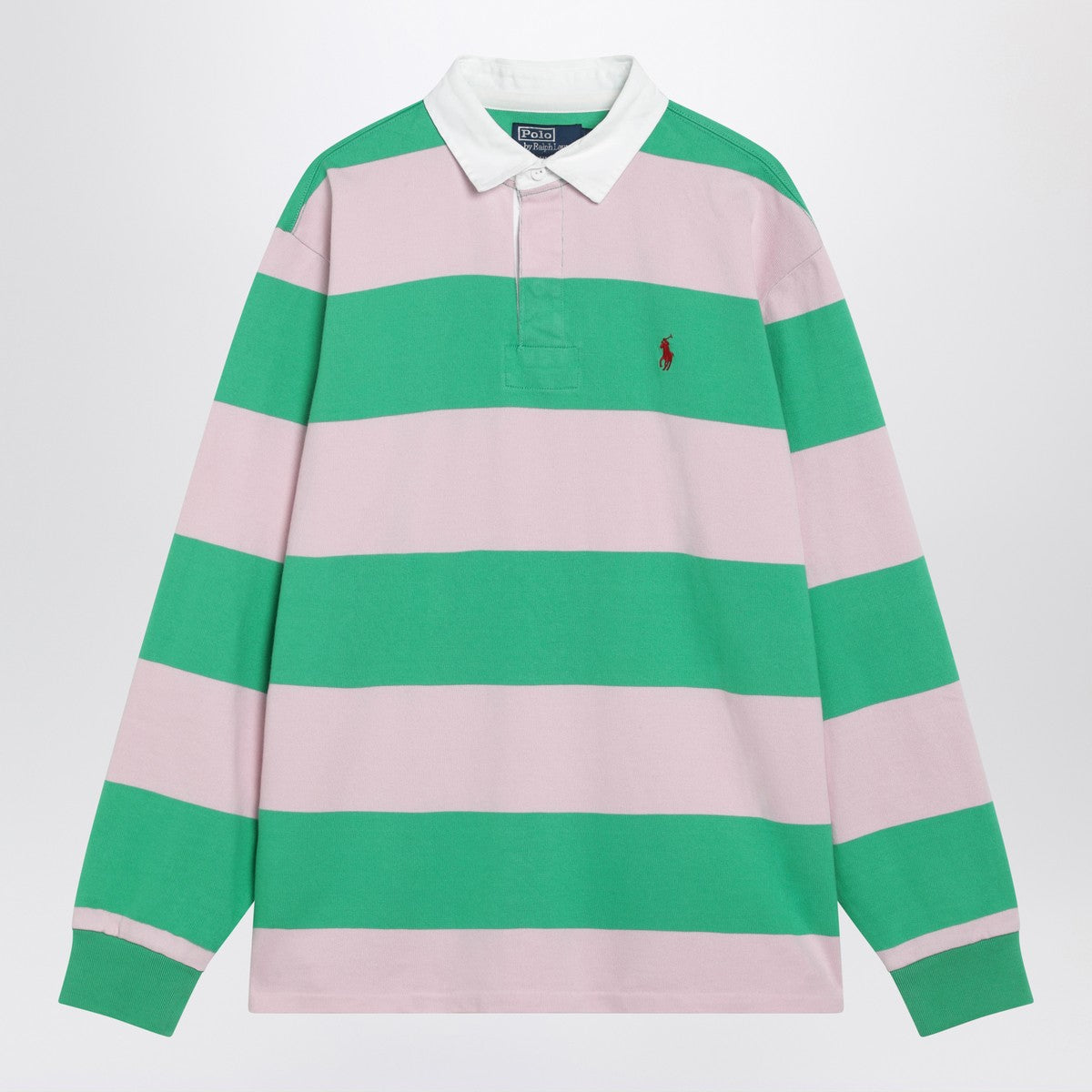 Polo Ralph Lauren Pink/emerald green striped polo