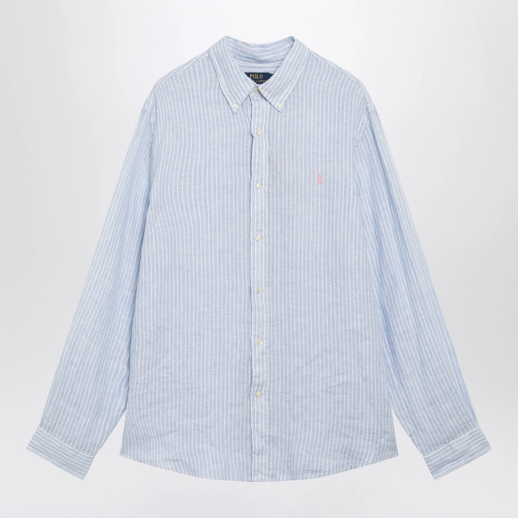 Polo Ralph Lauren Light blue/white striped linen shirt