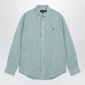 Polo Ralph Lauren White/green striped Custom-Fit shirt