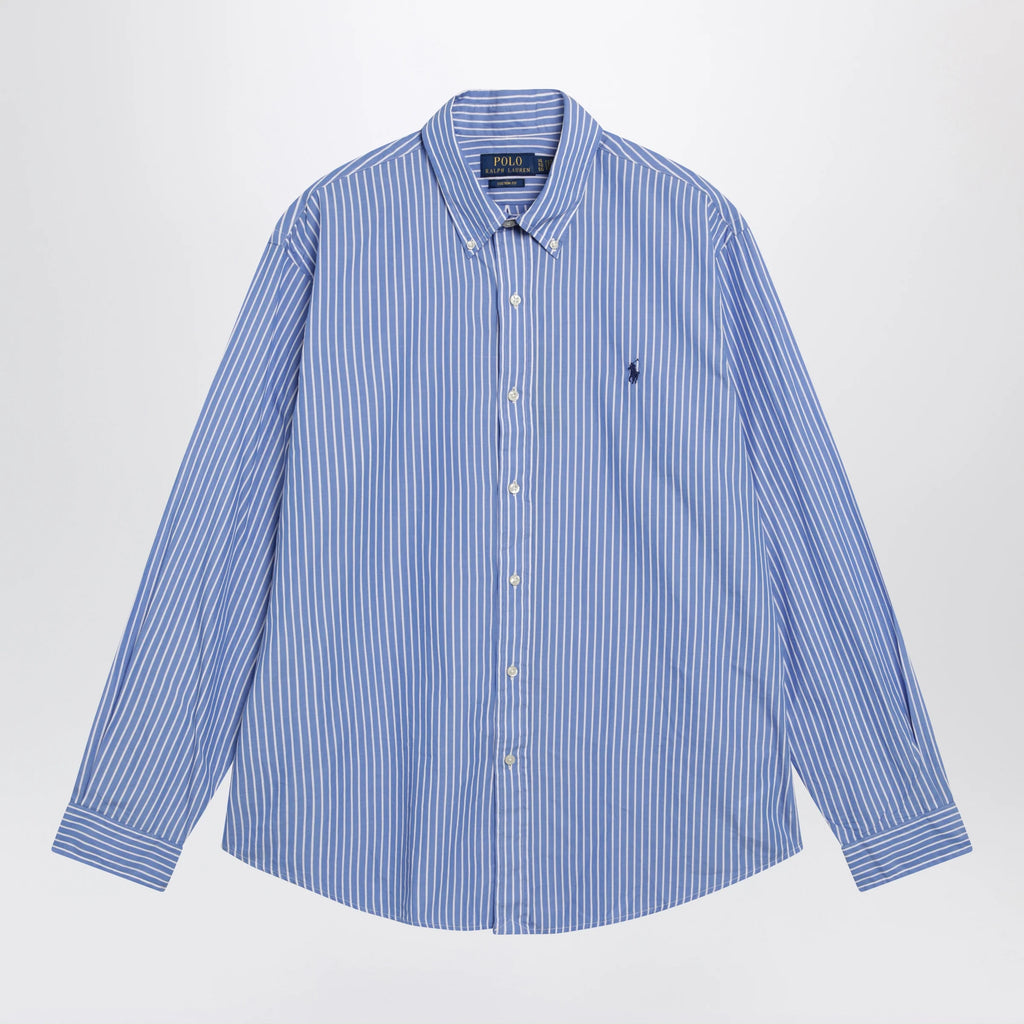 Polo Ralph Lauren White/blue striped Custom-Fit poplin shirt