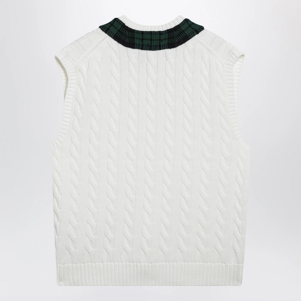 Polo Ralph Lauren Cream cable-knit Relaxed-Fit vest