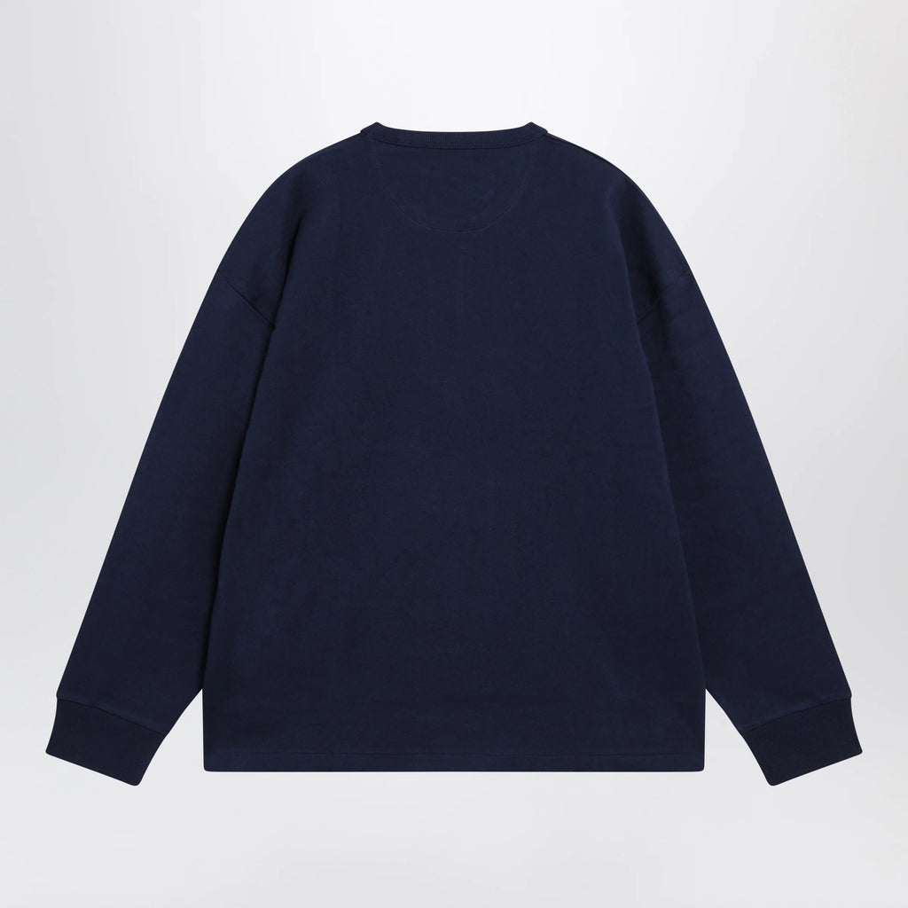 Polo Ralph Lauren Navy cotton Relaxed-Fit crewneck sweatshirt