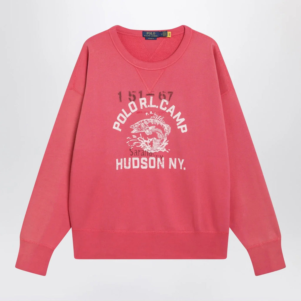Polo Ralph Lauren Light red sweatshirt with logo print