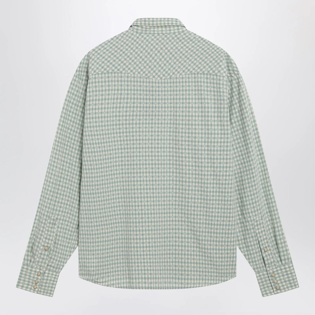 Polo Ralph Lauren White/green Classic-Fit madras western shirt