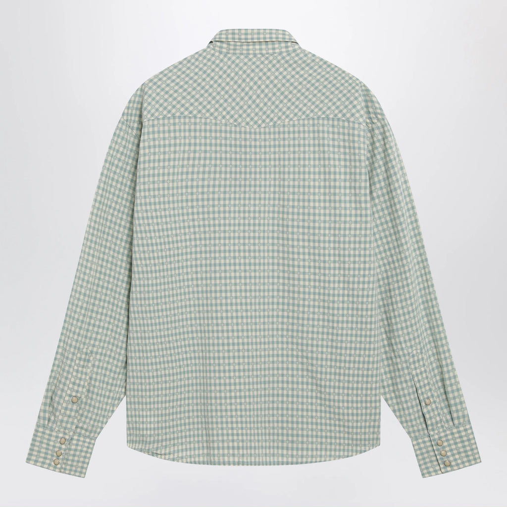 Polo Ralph Lauren White/green Classic-Fit madras western shirt