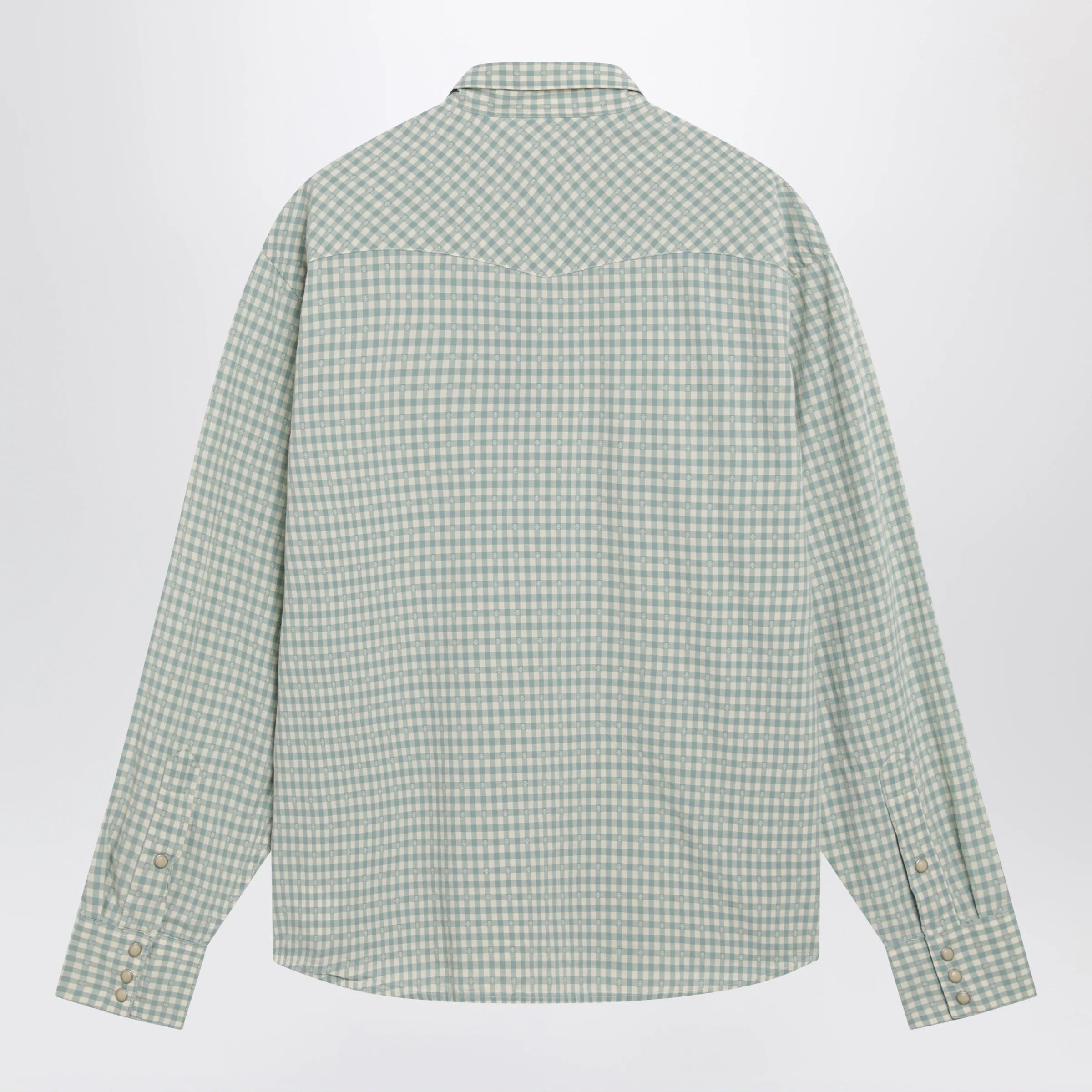 Polo Ralph Lauren White/green Classic-Fit madras western shirt