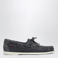 Sebago Portland Flesh Out boat moccasins in suede, blue