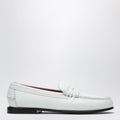 Sebago Danielle white leather loafers