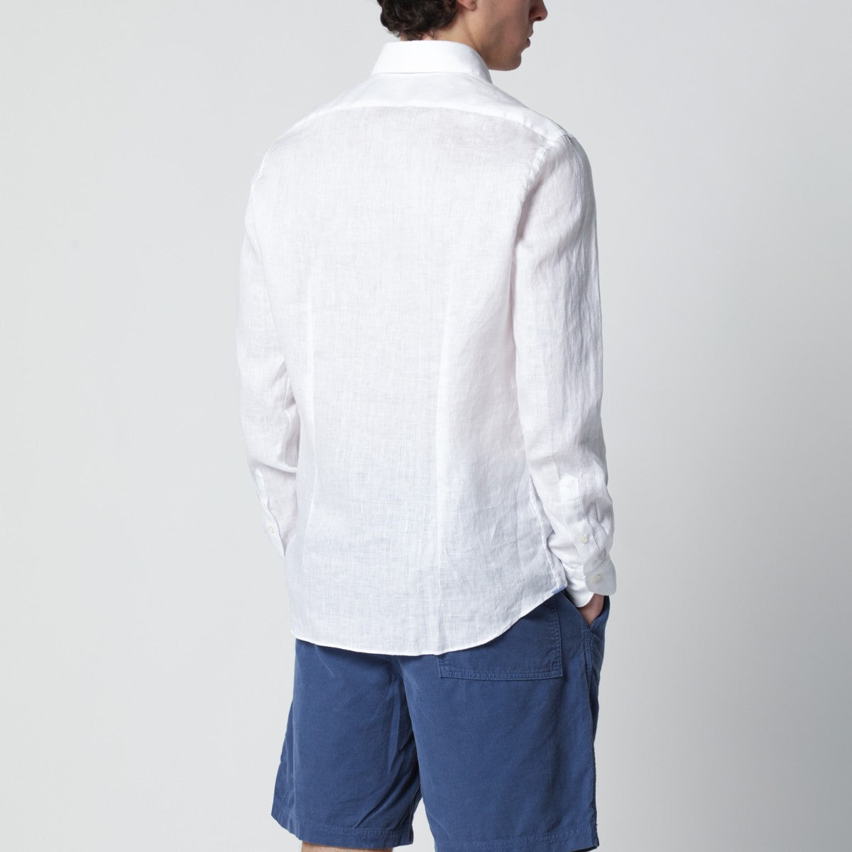 XACUS Tailor Fit linen shirt white