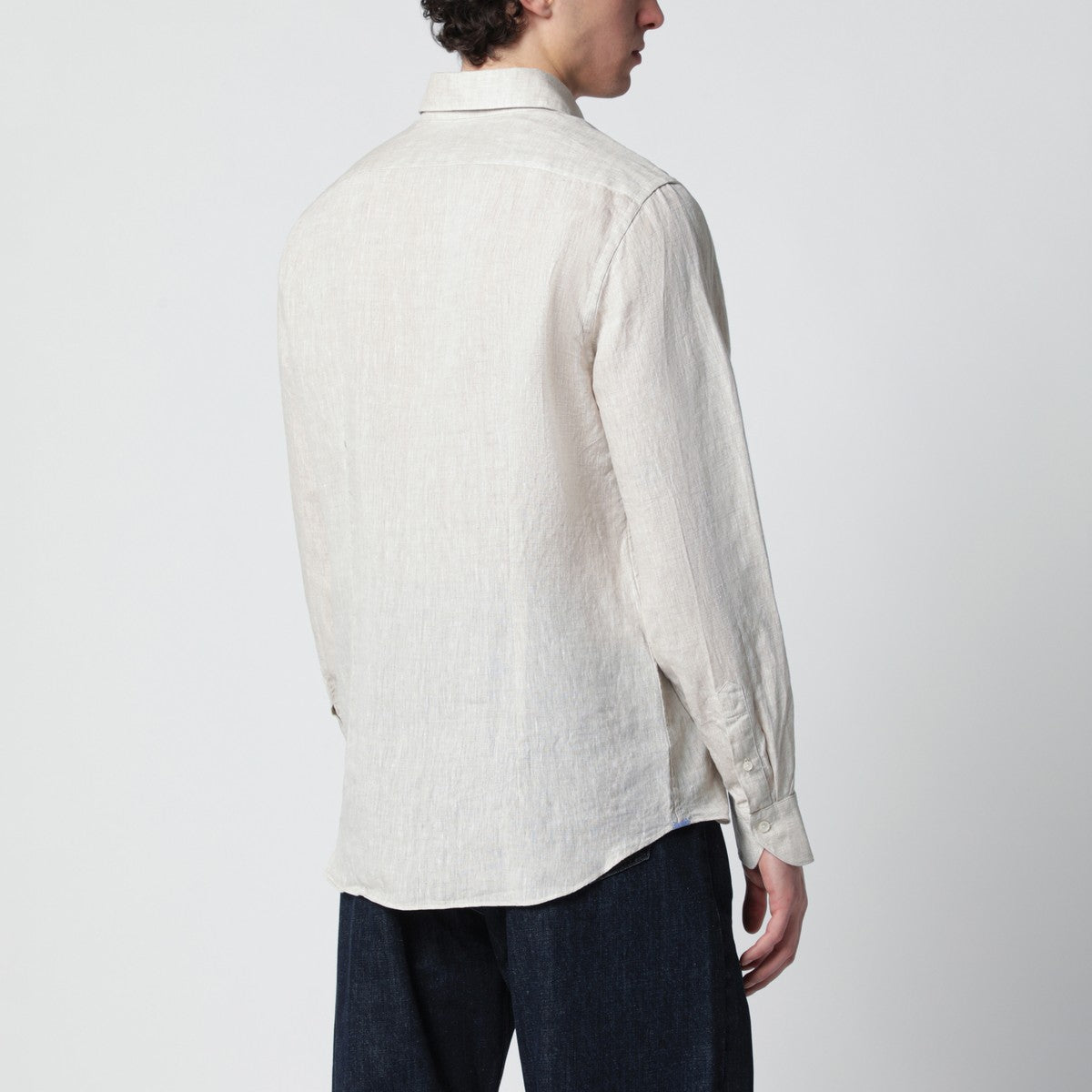 XACUS Tailor Fit linen shirt beige