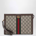 GUCCI GG supreme fabric Ophidia medium pouch