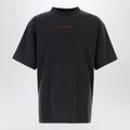 Balenciaga Light blue medium-fit T-shirt with logo