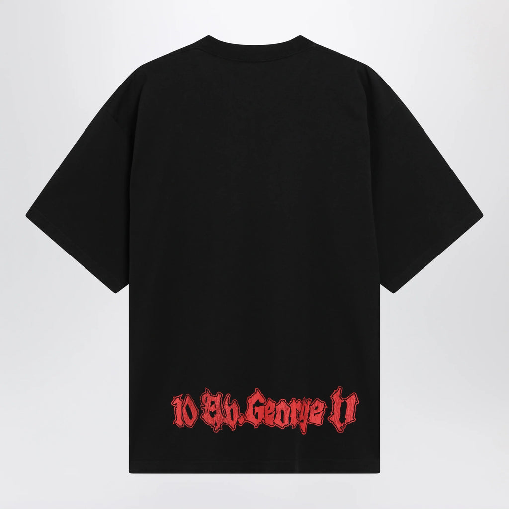 Balenciaga Salon de Couture cotton jersey T-shirt in black