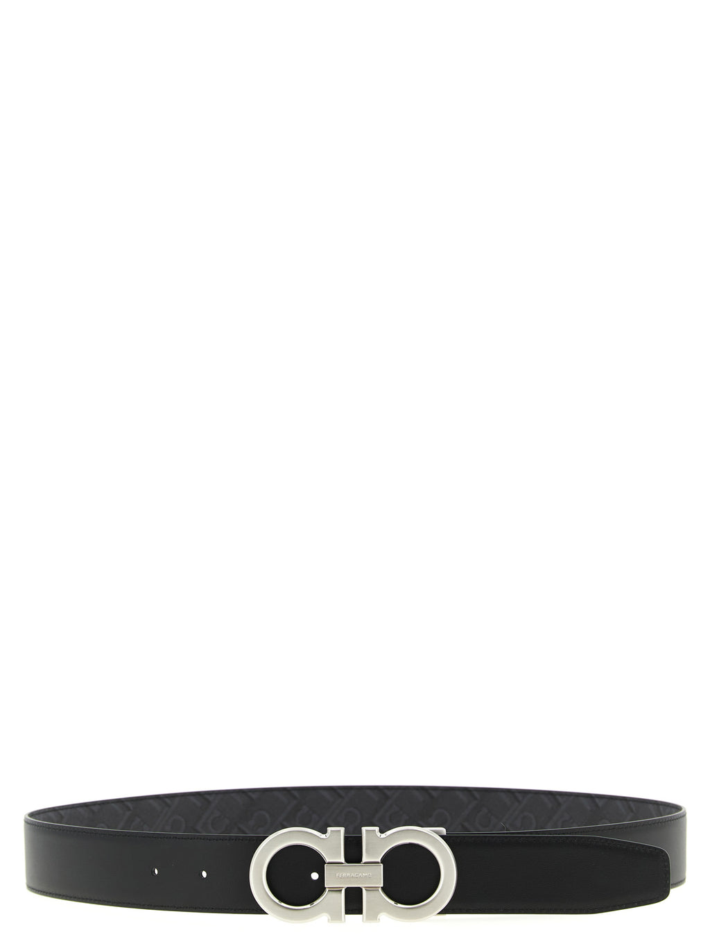 Ferragamo Gancini Print Reversible Belt
