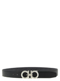 Ferragamo Gancini Print Reversible Belt