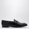 GUCCI Black leather Jordaan loafer