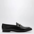 GUCCI Black leather Jordaan loafer