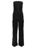 Saint Laurent Cassandre Bustier Jumpsuit