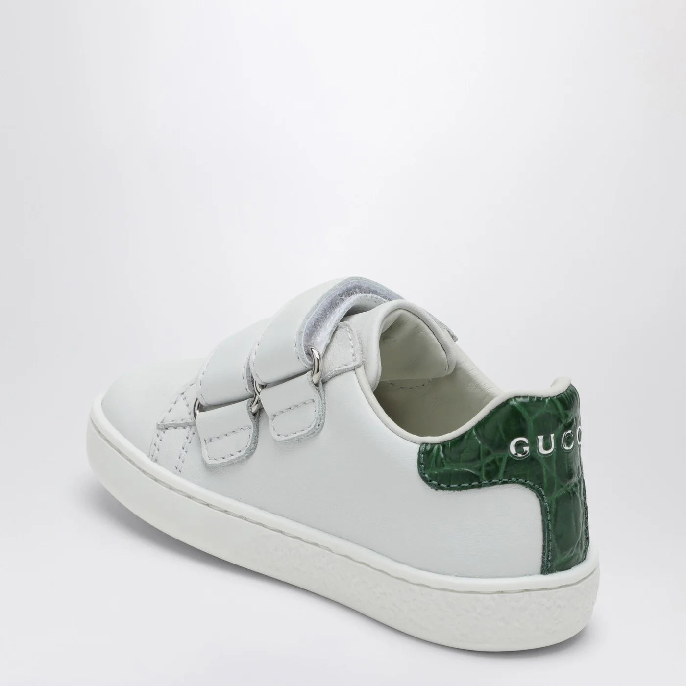GUCCI White leather Ace Sneakers
