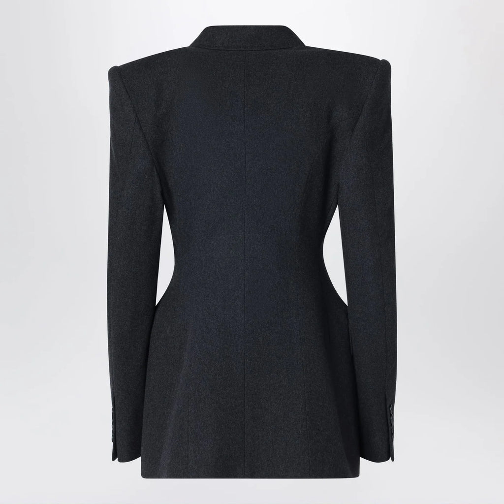 Balenciaga Grey double-breasted cashmere jacket
