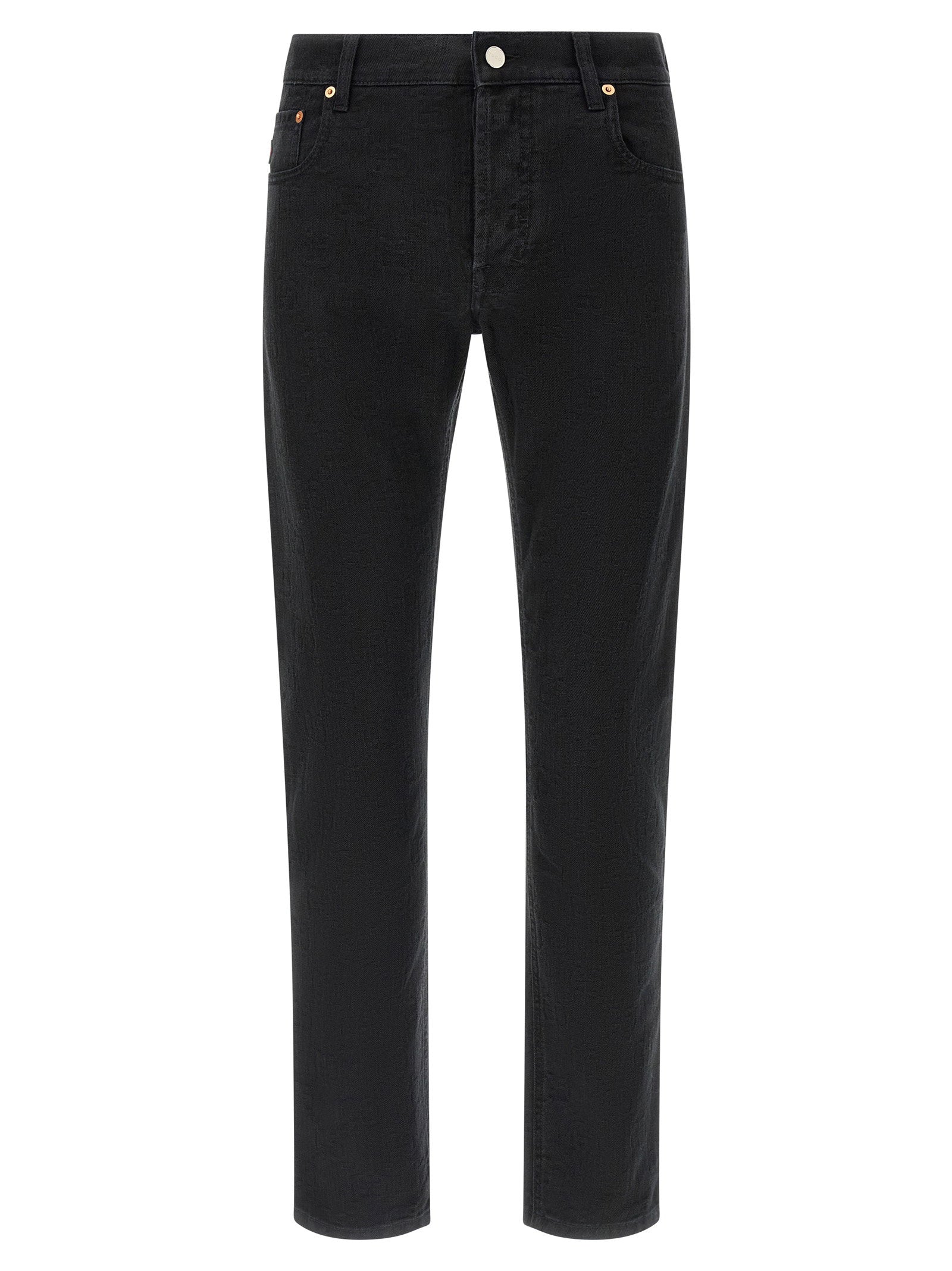 Gucci Gg Jacquard Denim Jeans