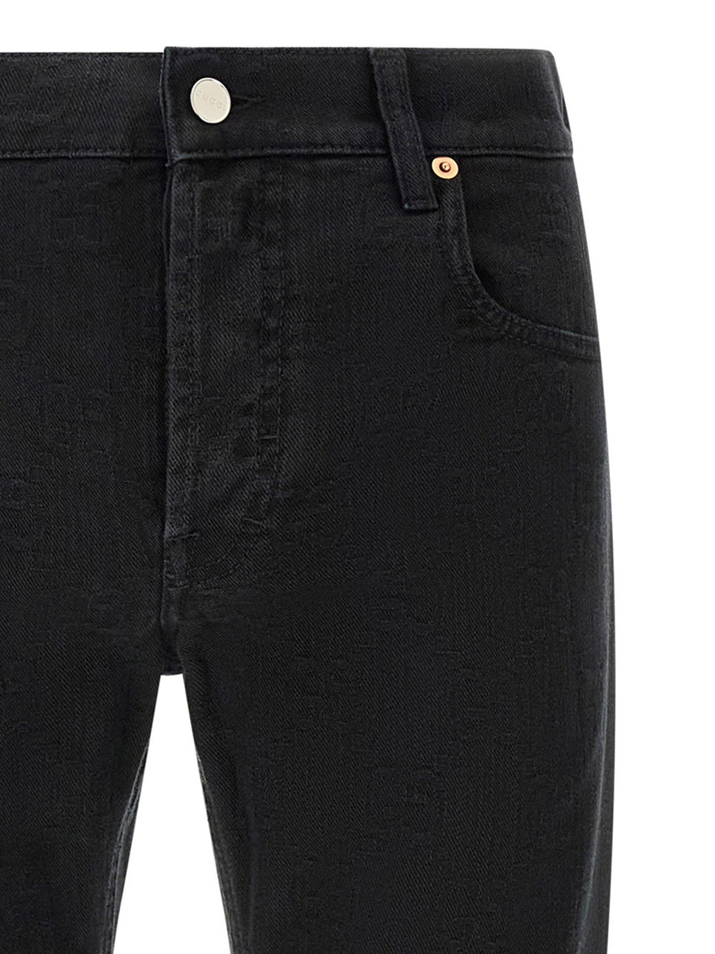 Gucci Gg Jacquard Denim Jeans