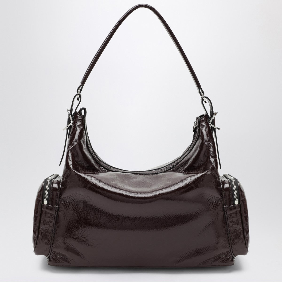 Stella McCartney Dartmoor shoulder bag in eggplant color