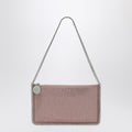 Stella McCartney Falabella Pink Clutch Shoulder Bag with Rhinestones