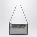 Stella McCartney Falabella Grey Metallic Clutch Shoulder Bag